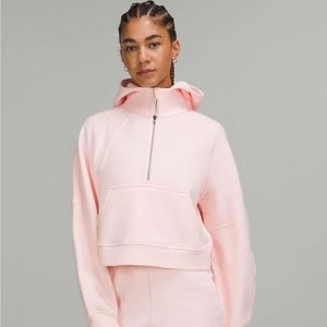 Lululemon Scuba Half Zip Strawberry Milkshake